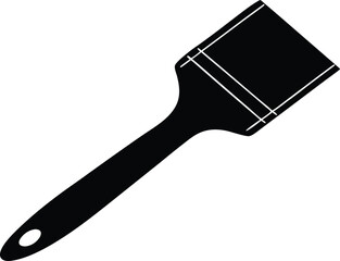 Paintbrush silhouette,Paintbrush  simple flat vector