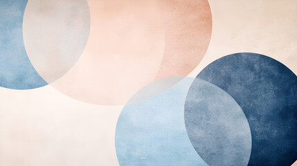 Soft Geometric Composition in Contemporary Colors, Subtle and Modern Abstract Pattern for Design Projects