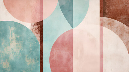 Trendy Mid-Century Modern Prints with a Balanced Color Palette
