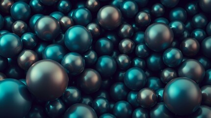 Abstract background with dark spheres of varying sizes creating a dynamic texture
