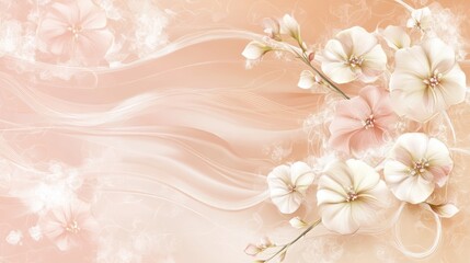 Elegant floral bloom: an exquisite display of delicate blooms, showcasing soft petals, intricate textures, and a graceful composition set against an artful backdrop.