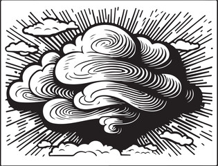 Eternal Clouds: The Dance of Ink and Sky
