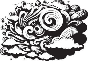 Eternal Clouds: The Dance of Ink and Sky
