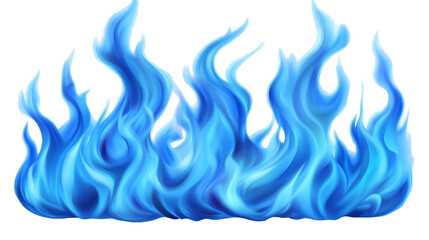 Fire flame isolated over white background