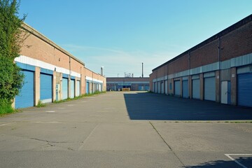 Obraz premium Manufacturing plants in the industrial park