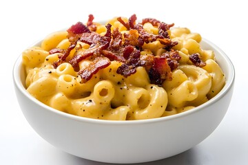 AI Generated Photorealistic Plates of Pasta with Rich Sauces and Fresh Ingredients in Clean Background