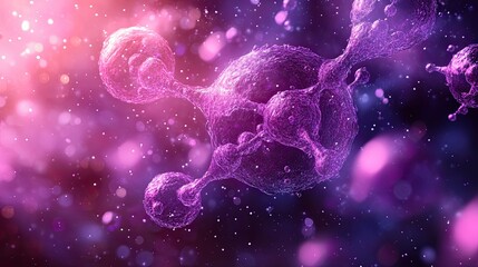 DNA Chemical Elements Science Background, Representing DNA and Molecular Structures with a Futuristic Science Theme, Ideal for Medical and Biotech Applications 