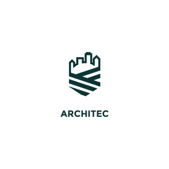 Architec logo design icon vector illustration
