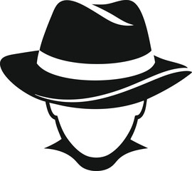 Hat Silhouette Icon Set – Stylish Headwear Vector Illustration ,Hat Silhouette Icon Set Illustration, Father's Day Elements Silhouette Vector Icon Illustration Set.