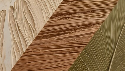 fine natural textures of wood, marble, and plant fibers in earthy greens, browns, and beiges for organic backgrounds