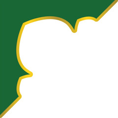 Ramadan islamic green and gold frames 