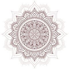 Line art coloring page of manda vector 