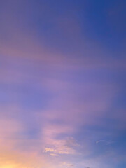 the sky is bright blue and red at sunset.