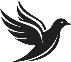Bird Silhouette Vector Icon Collection Bundle Set – Black Wildlife Clipart,Kiwi Bird,dove Bird vector illustration.