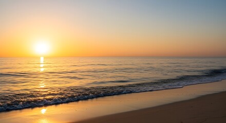 Fototapeta premium beach at sunrise