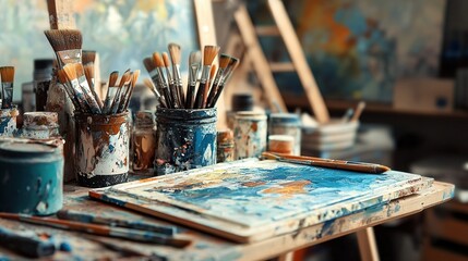 Fototapeta premium Professional painting and decoration equipment