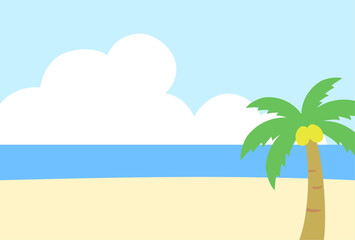 海の背景のイラスト