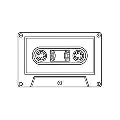 cassette tape isolated icon vector illustration designicon vector illustration design
