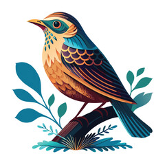 vector illustration of a bird