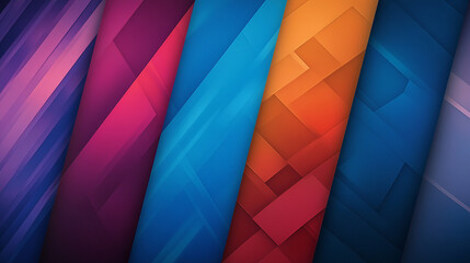 Fototapeta premium Colorful Abstract Geometric Background with Modern Design