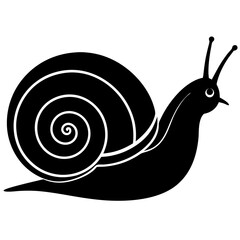 Download Snail Silhouette Vector Icon.