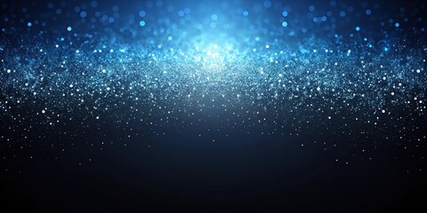 Obraz premium Dark blue and black gradient background with subtle sparkle effect
