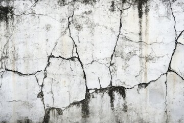 Obraz premium Textured background of a cracked floor and a gray concrete wall