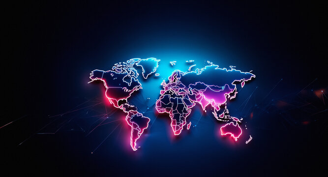Neon Map Images – Browse 147,832 Stock Photos, Vectors, and Video ...