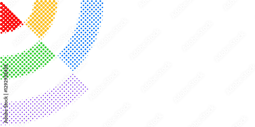 Poster abstract halftone effect background vector design. abstract circle gradation.