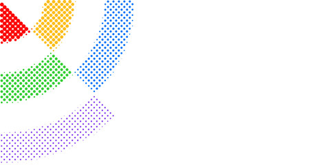 Abstract halftone effect background vector design. Abstract circle gradation.