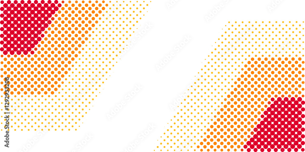 Poster abstract halftone effect background vector design. abstract circle gradation.