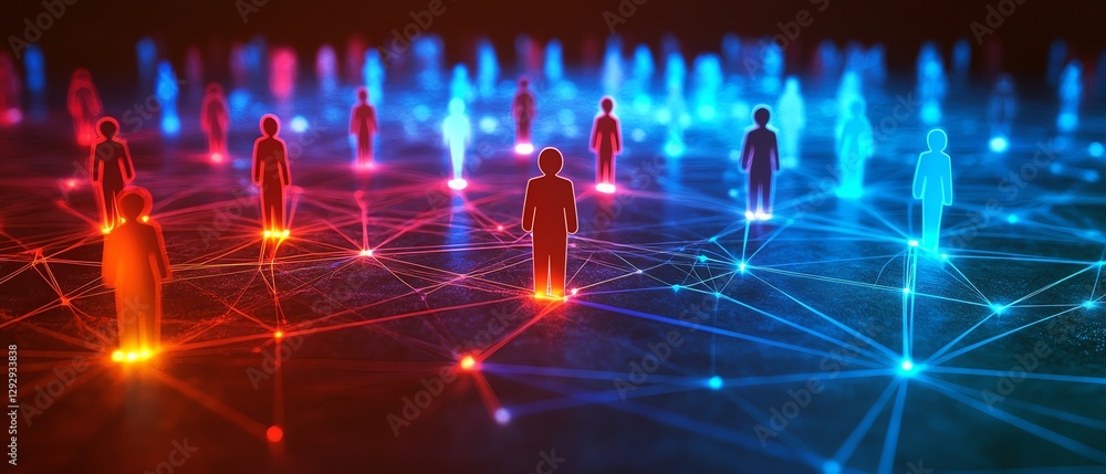 Poster an artistic depiction of a global network connecting business professionals from different parts of 