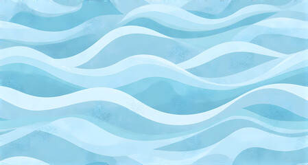 Fototapeta premium Abstract Blue Wave Pattern Background