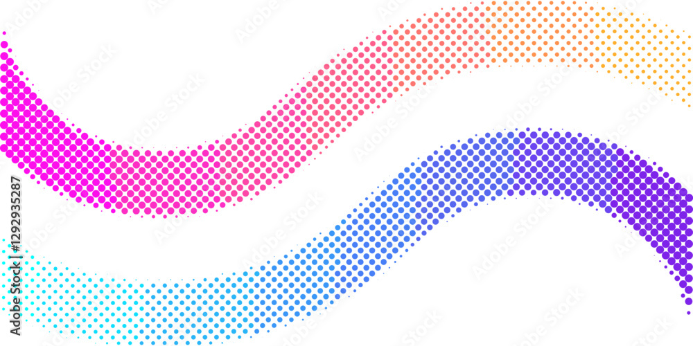 Poster abstract halftone effect background vector design. abstract circle gradation.