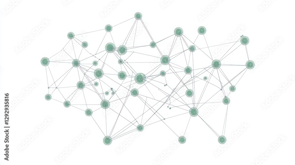 Poster abstract network diagram with interconnected nodes. (1)