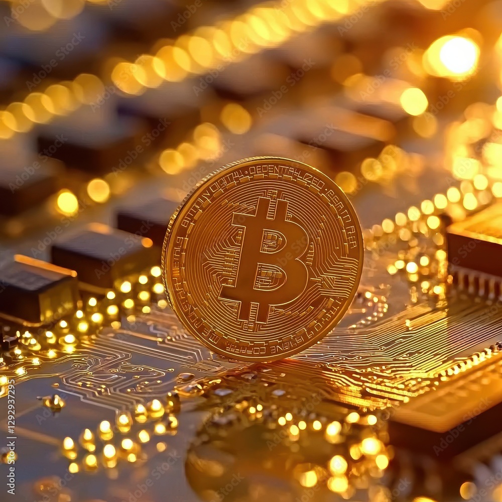 Poster cryptocurrency trading event digital assets market financial content virtual environment close-up vi