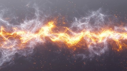 Fiery energy stream abstract background