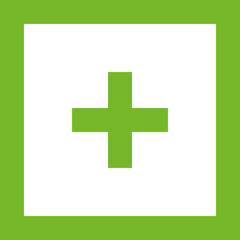 Obraz premium Plus action control symbol