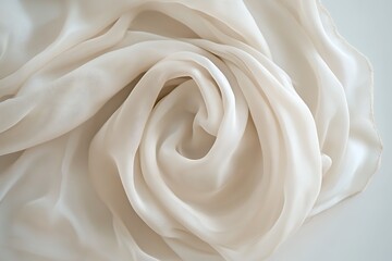 Fototapeta premium Delicate Cream Fabric Texture - A Smooth and Elegant Design