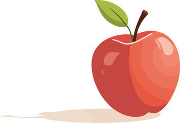 Apple in isolated background vector design, Red Apple Illustration vector design