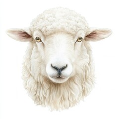 Obraz premium White Animal Head Portrait