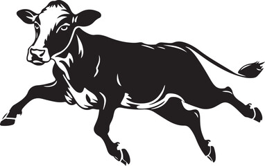 Bounding Bovine: The Lively Leap of a Cow
