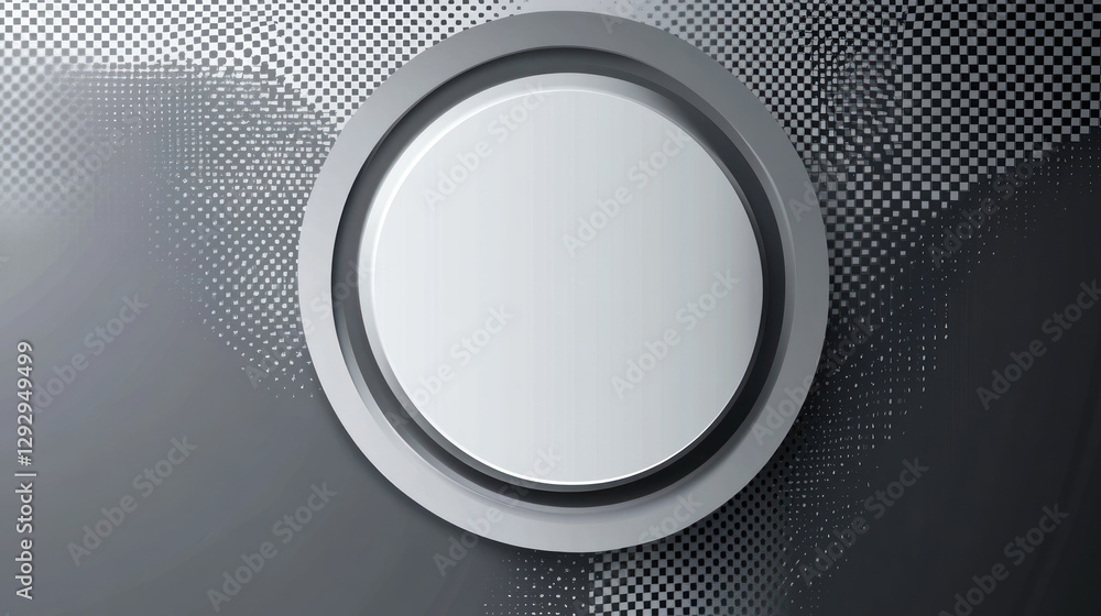 Poster abstract modern circular design with blank space.