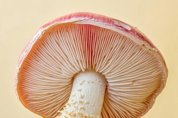 A Beautiful Mushroom Displaying Its Distinctive Underside Features