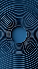 Naklejka premium Blue concentric circles digital art