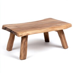 Wooden stump coffee table, simple design