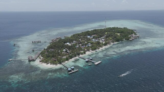 sea, ocean, aerial, drone, island,beach, raja ampat