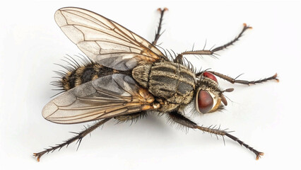 Dirty Common housefly viewed from up high, Musca domestica