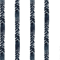 Seamless pattern tread watercolor illustration from Motorbike wheel. Hand drawn painting. Illustration isolated from the background. For motorcycle service design, packaging moto goods, textile