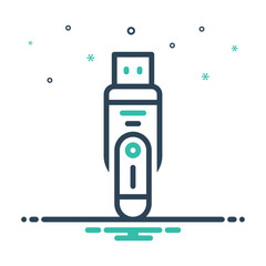 Mix icon for pen drive